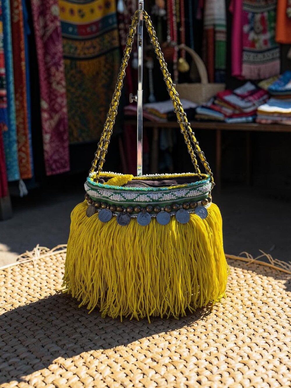 Elliot Mann Handcrafted "Firefly" Boho Handbag